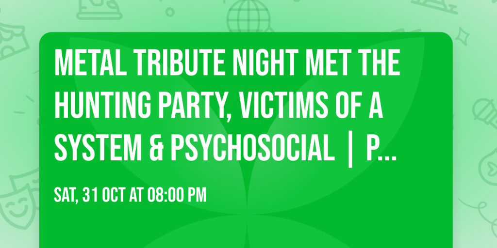 Metal tribute night met The Hunting Party, Victims Of A System & Psychosocial in Lelystad