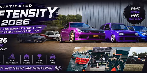 Drifticated Driftensity Driftcompetition & Carshow 18-10-2026 — sport in Lelystad