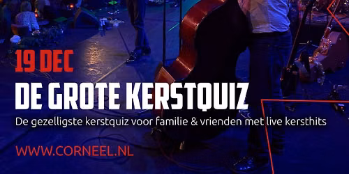 DE GROTE KERSTQUIZ – QUIZMASTERS OF MELODY — Uitgaan in Lelystad