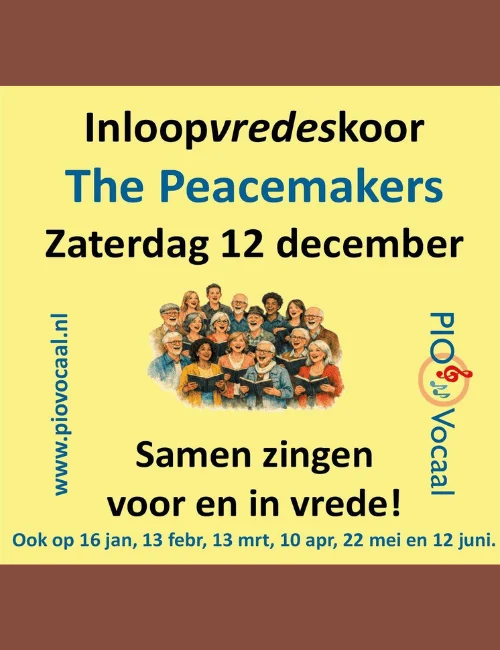 PIO Vocaal Inloopvredeskoor The Peacemakers — muziek in Lelystad